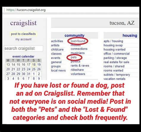 <strong>Craigslist Tucson</strong> is one of the most widely used services in this area to search for everything from appliances to tools, from cars to <strong>pets</strong>, and also a great way to search for your next job or, if you are an employer, a perfect option to list an open position you may have. . Craigslist tucson free pets